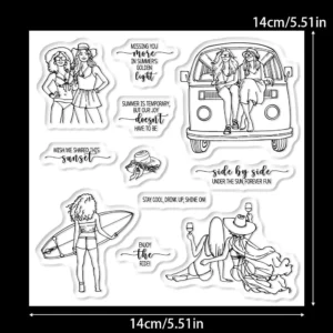 Summer Girl Clear Stamps 02