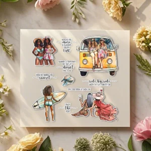 Summer Girl Clear Stamps 03