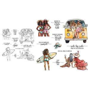 Summer Girl Clear Stamps 07