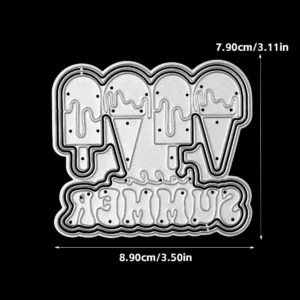 Summer Ice Cream Metal Cutting Dies 01