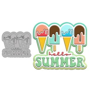 Sumflying Summer Ice Cream Metal Cutting Dies Summer Ice Cream Metal Cutting Dies 04