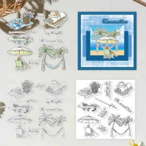 Summer Seaside Vacation Clear Stamps 01