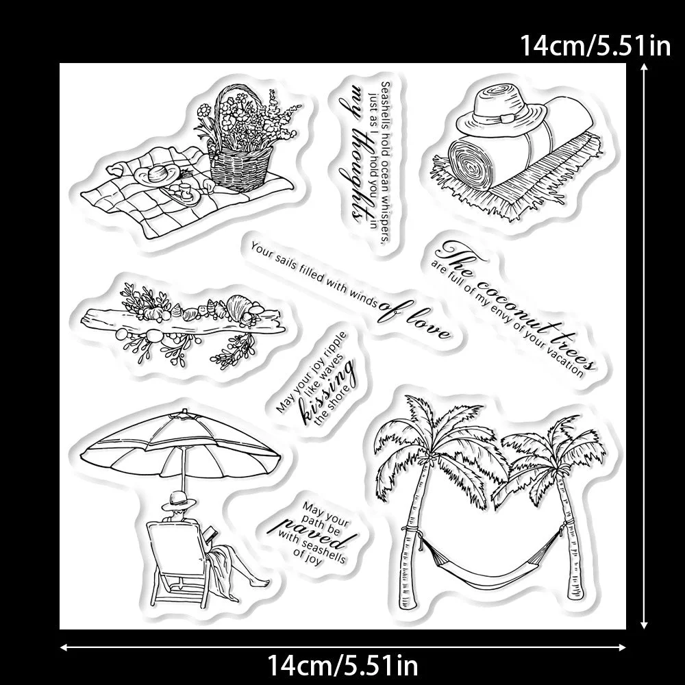 Summer Seaside Vacation Clear Stamps 02 Summer Seaside Vacation Clear Stamps 02