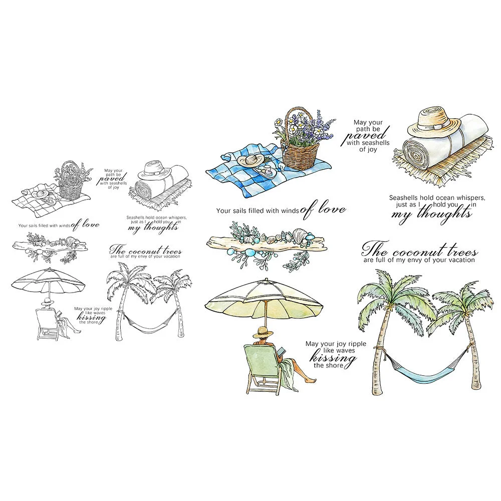 Summer Seaside Vacation Clear Stamps 07 Summer Seaside Vacation Clear Stamps 07