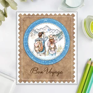 Sumflying Summer Travel Couple Beach Clear Stamps Summer Travel Couple Clear Stamps 04
