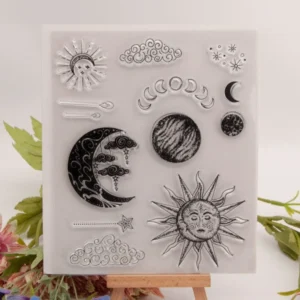Sun Moon Clear Stamps 01