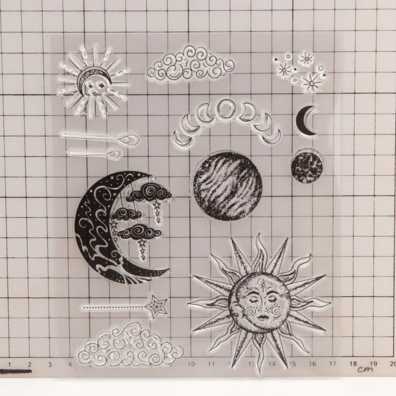 Sun Moon Clear Stamps 02 Sun Moon Clear Stamps 02