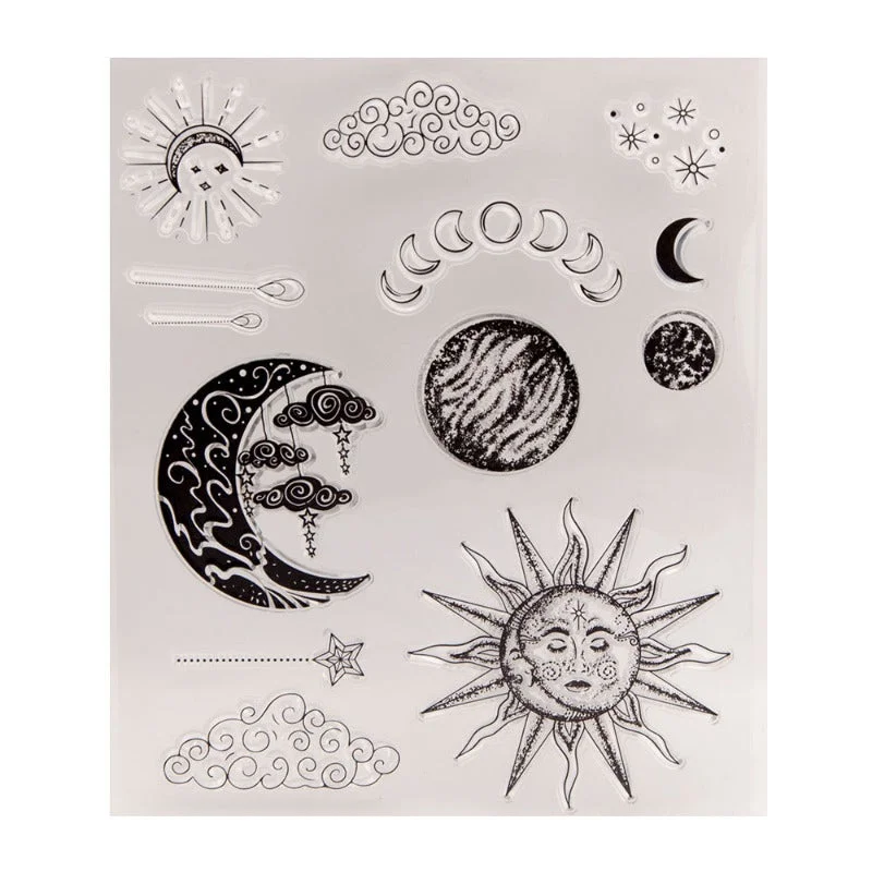 Sun Moon Clear Stamps 04 Sun Moon Clear Stamps 04
