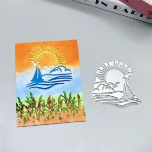 Sun Mountain Peak And Sea Metal Cutting Dies 01