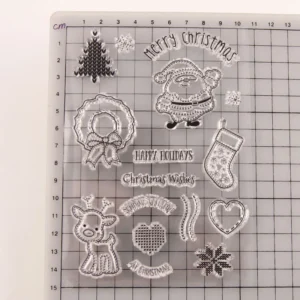 Sweet Christmas Stamp Set - detail view | clear stamp