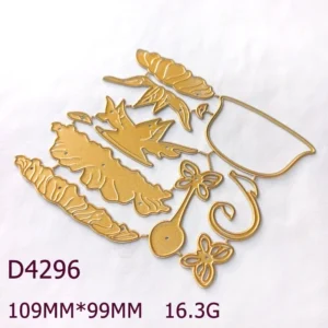 Teacup And Flowers Metal Cutting Dies 01