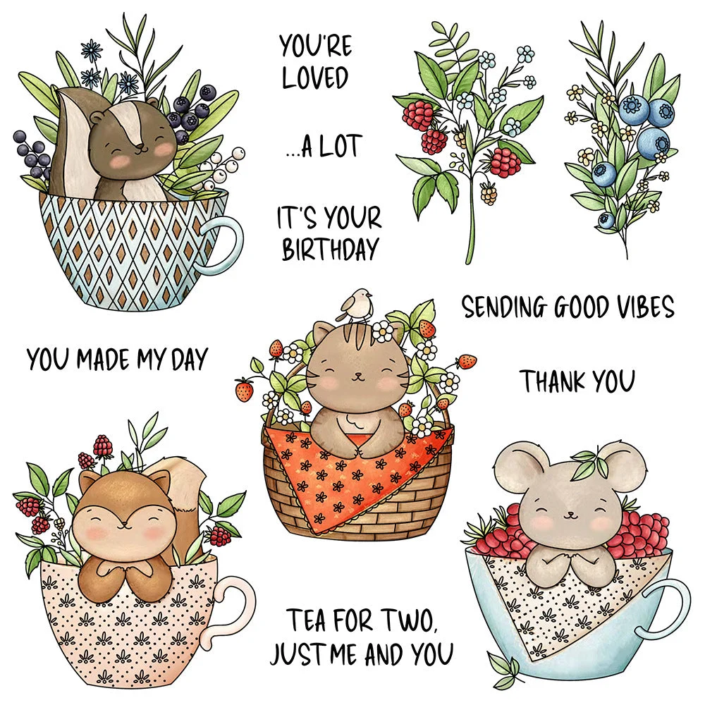 Teacup Animals Clear Stamps 00 Teacup Animals Clear Stamps 00