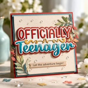 Sumflying Officially Teenager Words Metal Cutting Dies Teenager 3d Diy B 20261006 01