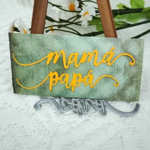 Text for Parents product photo 4 | word metal cutting dies