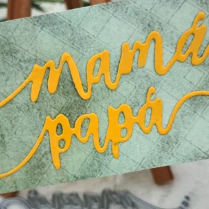 Text for Parents product packaging photo | word metal cutting dies