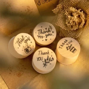 Thank You Wooden Rubber Stamp Set Sumflying Thank You Wooden Rubber Stamp Set - image 5