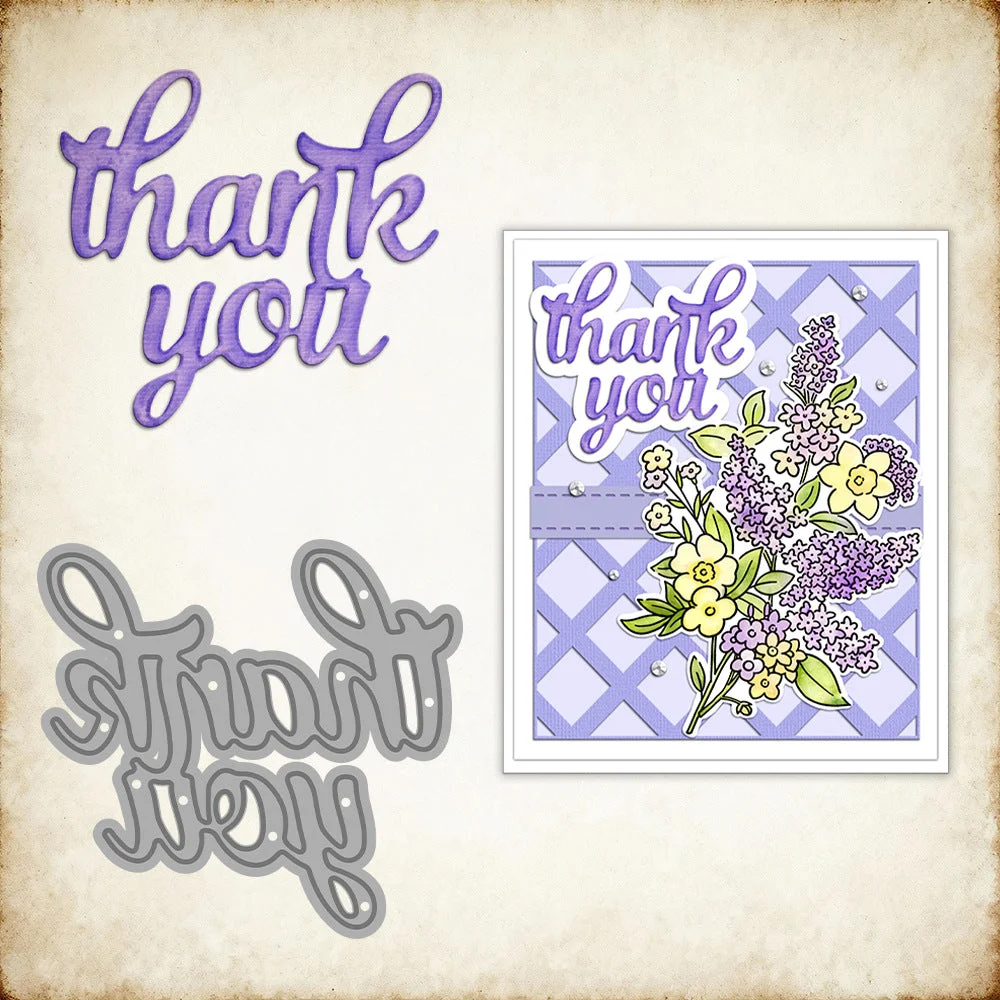 Thank You Words Metal Cutting Dies 00 Thank You Words Metal Cutting Dies 00