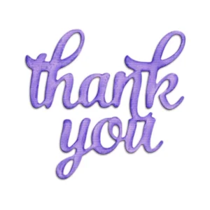 Thank You Words Metal Cutting Dies 01