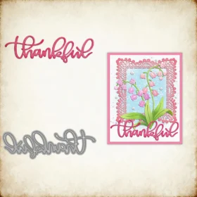 Sumflying "Thankful" Words Metal Cutting Dies