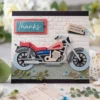 Thanks Motorcycle Card Realistic 02