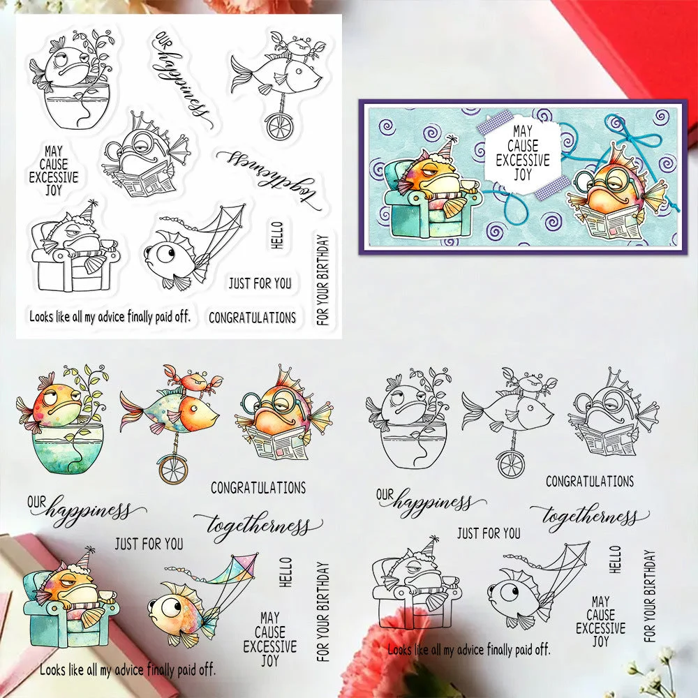 The Friendship Of Fish Clear Stamps 00 The Friendship Of Fish Clear Stamps 00