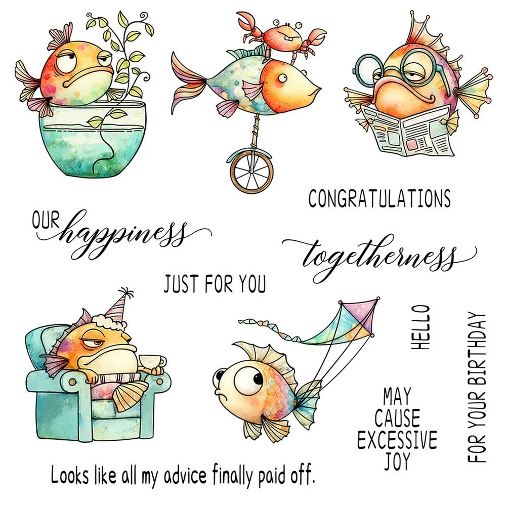The Friendship Of Fish Clear Stamps 01 The Friendship Of Fish Clear Stamps 01
