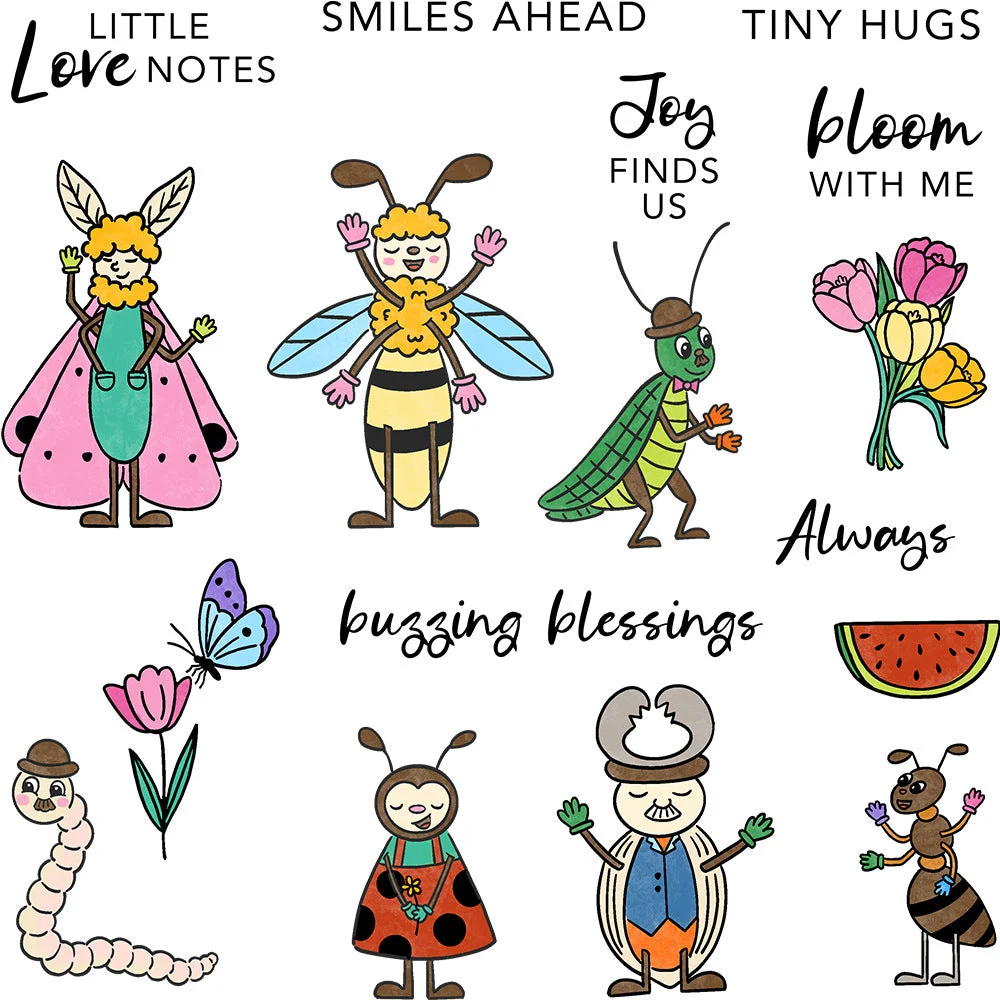 The World Of Insects Clear Stamps 01 The World Of Insects Clear Stamps 01