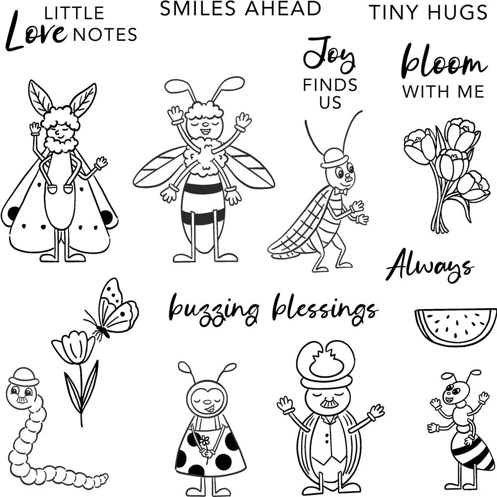 The World Of Insects Clear Stamps 04 The World Of Insects Clear Stamps 04