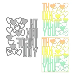 Thinking Of You Words Metal Cutting Dies 01