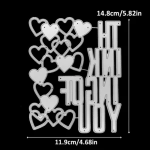 Thinking Of You Words Metal Cutting Dies 02