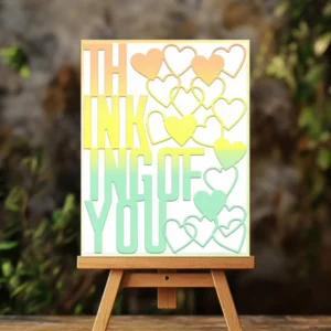Thinking Of You Words Metal Cutting Dies 03