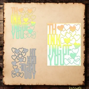 Thinking Of You Words Metal Cutting Dies 04