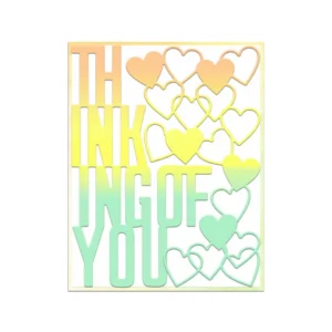 Thinking Of You Words Metal Cutting Dies 07