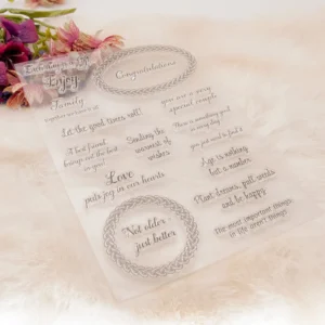 To the Family Letters Clear Stamp Set - lifestyle photo | clear stamp