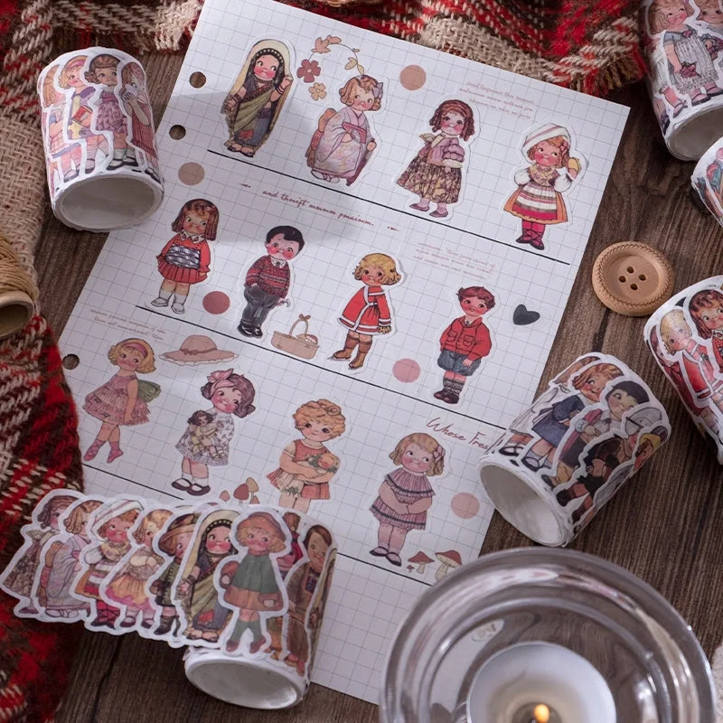 Sumflying Tomato Soup Doll Character Washi Stickers - image 3 Sumflying Tomato Soup Doll Character Washi Stickers - image 3
