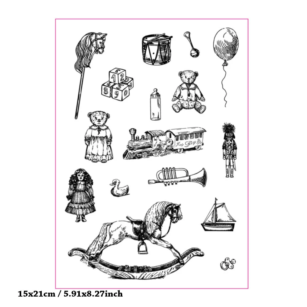 toys-clear-stamp-set-2 Toys Clear Stamp Set - detail view | clear stamp