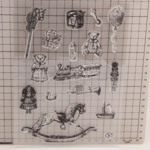 Toys Clear Stamp Set Toys Clear Stamp Set - size chart | clear stamp