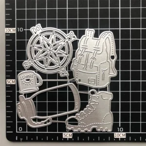 Travel Diary Metal Cutting Dies - character metal cutting dies - detail view