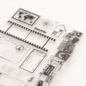 Travel Diary Stamp Set - size chart | clear stamp