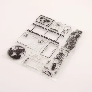 Travel Diary Stamp Set - lifestyle photo | clear stamp