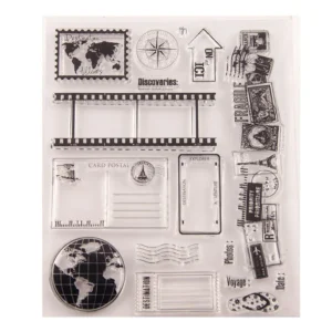 Travel Diary Stamp Set - packaging photo | clear stamp