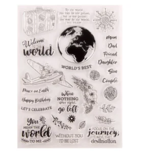 Travel Log Stamp Set Travel Log Stamp Set - packaging photo | clear stamp