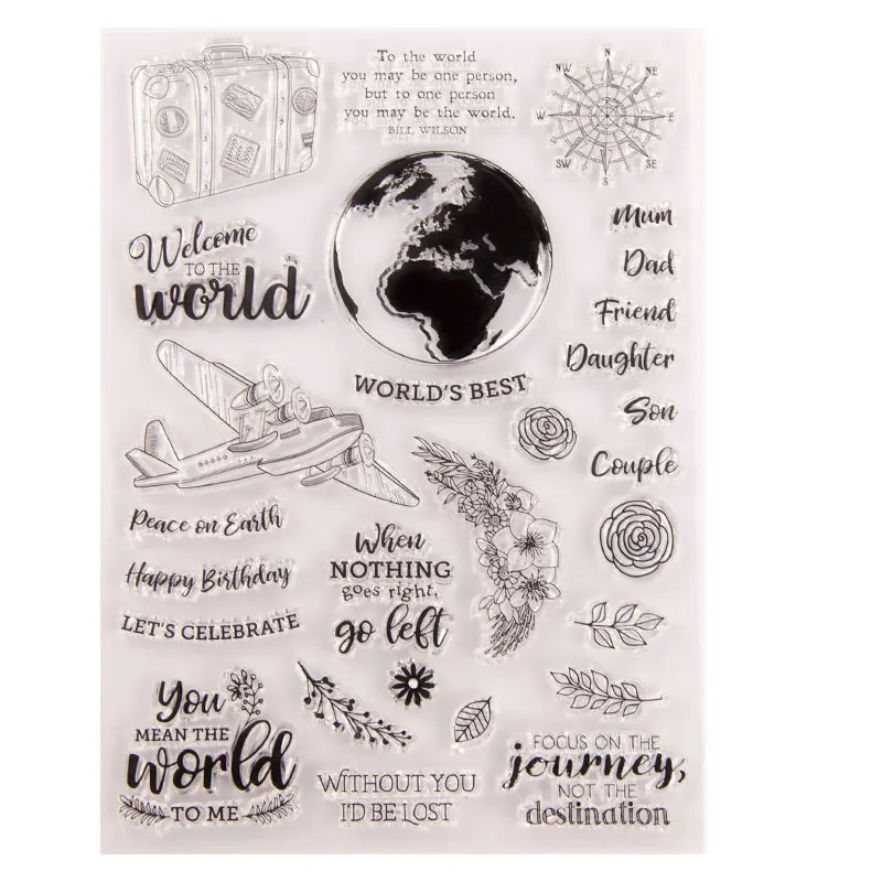 travel-log-stamp-set-5 Travel Log Stamp Set - packaging photo | clear stamp