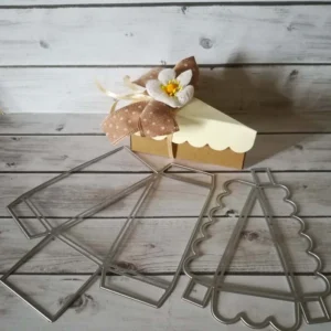 Sumflying Triangle Candy Box Metal Die Cuts - metal cutting die for scrapbooking and card making