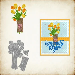 Tulip Bouquet Metal Cutting Dies 00