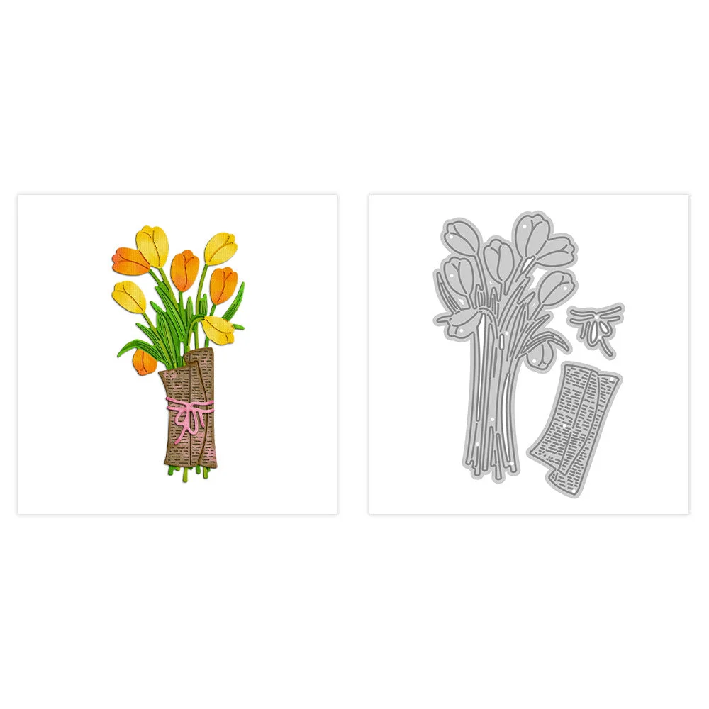 Tulip Bouquet Metal Cutting Dies 04 Tulip Bouquet Metal Cutting Dies 04