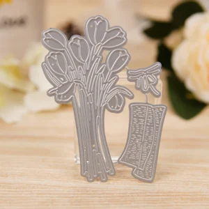 Sumflying Tulip Bouquet Metal Cutting Dies Tulip Bouquet Metal Cutting Dies 05