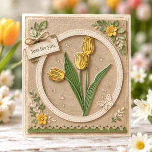 Sumflying Spring Tulips Metal Cutting Dies Tulip Frame 20261006 01