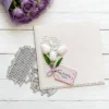 Sumflying Tulip Grid Background Metal Cutting Dies - main product photo