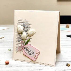 Sumflying Tulip Grid Background Metal Cutting Dies - product photo 3 of 5